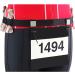 Eco-Friendly Running Number Belt with Elastic Gel & Reflective Strip - Ideal for Runners Cyclists & Triathletes | Black Hydration Belt with Water Bottles - Buy Online on GoSupps.com