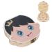 FILFEEL Baby Milk Tooth Box Individual Holes Primary Teeth Organizer Kids Keepsake Collecting Box for Children Boy and Girls - Wooden (English)(Boy's)