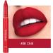  Beliky Girl Lightweight Matte Lipstick with Built-in Pencil Sharpener Rotary Cut Dual Use Waterproof No Drying Lipstick Lipstick Pencil Set (#8) - Buy Online on GoSupps.com
