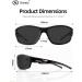 Goiteia Polarized Sunglasses for Men & Women - UV400 Protective Cycling Glasses | Unbreakable TR90 Frame for Hiking Fishing & Car Rides - Buy Online on GoSupps.com