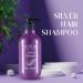  Totex TOTEX Silver Hair Shampoo 500ml | Purple Brightening Shampoo For Blonde - Buy Online on GoSupps.com