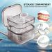 Three Layers Denture Box with Strainer Denture Box for Soaking Dentures and Storage Mouthguards Clear Dentures Braces Case for Daily Travel Cleaning(Black) - Buy Online on GoSupps.com