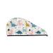Hair Towel Wrap Hair Drying Towel with Button Towel Turban Head Towel to Dry Hair Quickly (Cute Dinosaurs)
