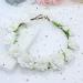 amangul Flower Headbands Women Bride Flower Crown For Wedding Party Supply Floral Garlands Crown Hair Wreath Floral Headbands(White) - Buy Online on GoSupps.com