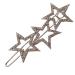 Topkids Accessories Card of 1 Decorative Geometric & Other Patterns Metal Hair slides Hair Grip Clip Simple & Cute Unisex Hair Accessories (Star Crystal Hair Slide)