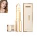homomdy Color Changing Lipstick with Gold Foil Transfer Resistant Long Lasting Moisturizing Lipstick for Dry Cracked Lips Moisturizing Shiny Lip Balm for Women 1pcs