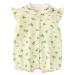 Minizone Baby Girls Pyjama Summer Short Sleeve Romper Cotton Bodysuit 9-12 Months 9-12 Months C