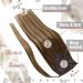 Easyouth 12-Inch Clip-In Braid Hair Extensions - Real Hair Wrap Around Ponytail - Medium Brown & Honey Blonde Mix - 70g #4/27 - Buy Online on GoSupps.com