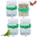 Water Feeders for Birds Liwein 4 Pack Bird Water Dispenser Automatic Bird Feeder Food Dispenser Pet Feeder Water Cup for Parrots Budgie Cockatiel