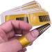Voarge nail templates (200 pieces) modeling template self-adhesive for gel nails & nail extension golden stencils self-adhesive square for the artificial fingernail modeling
