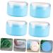 Toyvian 16 Pcs Body Powder Puff Box - Baby Powder Container Set | Travel-Friendly Dispenser Bottle | Blue Plastic Child Makeup Kit | 8x8x6cm - 8 Pcs - Buy Online on GoSupps.com
