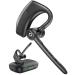 ZUKUMU Bluetooth Headset with Noise Canceling Dual Microphone 180Hrs Playtime Wireless Earpiece with Wireless Charging Case Hands-Free Earphones Led Digital Display Headphones for Trucker Work Office Black
