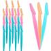Precision Eyebrow Razors Peach Fuzz Dermaplaning Tool Facial Hair Remover Disposable Body Hair Trimmer Face Shaver for Women and Men (9) 1 count (Pack of 9)