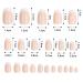 Buy NATUCE 24-Piece French Nails Set | Glossy Acrylic Press-On Nails with Glue for Women & Girls | Self-Adhesive Round Artificial Nails - Buy Online on GoSupps.com