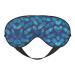 Blue Pineapple Print Unisex Sleep Eye Mask Soft Comfort Eye Shade Cover for Travel/Yoga/Shift Work Black