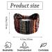 Zoestar Boho Wide Stripes Black Yoga Headscarf | Vintage Stylish Turban Hair Bands | 3-Piece Elastic Fashion Accessories for Women & Girls - Buy Online on GoSupps.com