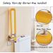 Bathroom Grab Bar Safety Support Rail Toilet Handrail Safety Non-Slip Accessibility Folding Handrail Handicap Elderly Injury Senior Assist Toilet Handle (Color : Yellow) (Yello - Buy Online on GoSupps.com
