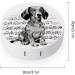 Dachshund Music Notes Contact Lens Case - Travel-Friendly Lens Care Box for Eyewear - Buy Online on GoSupps.com
