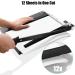 Heavy Duty A4-B7 Paper Cutter - 12 Cut Length Guillotine Paper Trimmer for Cardstock - Metal Base with Safety Lock - 12 Sheets Capacity - Home, Office, Classroom - Black - Buy Online on GoSupps.com