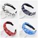 Boho wide frontal ligaments for women 4-pack mixed hair bands alice hair band cute twist-knot hair straps 50s hair jewelry for daily use dating sport archcashew2