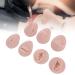 Nurnesy 7pcs Silicone Model Body Part Tongue Mouth Nose Eye Navel Ear Model Soft Practice Body Parts Kit Silicone Training Part Perfect for Beginner Practice (Dark Skin) - Buy Online on GoSupps.com