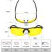 BLUPOND Set of 2 HD Day and Night Driving Glasses - Polarized Sunglasses with Yellow Night Vision Lenses, Car Clip Holder - 1 Yellow + 1 Black Lens - Buy Online on GoSupps.com