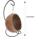 Monozoz Coconut Hamster Hiding Place | Natural Coconut Hammock & Hanging House for Small Animals Habitat Decor - Buy Online on GoSupps.com