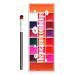 laxreheye Matte Lip Gloss 20 Shades of Blush Velvety Matte Eyeshadow in Shades Smudge-Proof - Waterproof Blush for Wedding and Stage Events