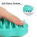 HEETA Hair Scalp Massager Shampoo Brush 2 Pack - Silicone Bristles, Remove Dandruff, Waterproof Hair Scrubber for Men & Women - Green & Black - Buy Online on GoSupps.com