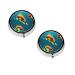 Marine Fishes Printed Mini Round Pill Box Pill Box 3 Compartment Medicine Pill Case Pill Organizer Travel Pillbox Portable Pill Box for Pocket Home Office Use