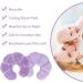 NEWGO Breast Ice Pack 2 Pack - Hot Cold Therapy Gel Pads for Nursing Mothers - Pain Relief After Breast Surgery - Mastitis Relief - Soft Plush Backing (Purple) - Buy Online on GoSupps.com