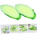 Abaodam 5pcs Simulation Cucumber Slice Photo Ornament Showcase Prop Simulation Cucumber Models Food Toy - Buy Online on GoSupps.com