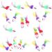 Falllea 20-Piece Cat Toy Set - Fun Rattling Mice with Feather Tails for Cats | Perfect for Playtime & Exercise - Buy Online on GoSupps.com
