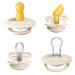 BIBS Pacifiers   Try-it Collection | Includes Colour  De Lux  Couture and Supreme Pacifiers | BPA-Free Natural Rubber & Silicone | Made in Denmark | Ivory | 0 to 6 Months