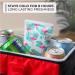 Thrive Reusable Ice Packs for Lunch Bags - 4 Pack Blue Geometric Prints - Lightweight & Long Lasting Gel Packs for Cooler and Lunch Box - Buy Online on GoSupps.com