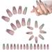 Cute Press on Nails | Colorful Irregular Nails Set | Portable Supplies Cute False Nails for Holiday Dates Family Gatherings