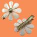 Shiny Pearl Daisy Hair Clips - 2pc Set | Jewels Flower Hair Accessories - Buy Online on GoSupps.com