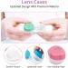 KMZ 4 Pcs Contact Lens Cases Left/Right Eyes Contact Lens Holder Care Box Portable Soaking Storage Mini Box for Travel Home Outdoor Business Trip (4 Colors) - Buy Online on GoSupps.com