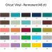 Cricut Vinyl Permanent - Everything Sampler 12x12 Sheets & Transfer Tape (Pack of 45) | Durable Adhesive Vinyl for Cricut Machines - 40+ Colors - Buy Online on GoSupps.com
