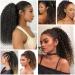 Colorfulpanda Afro Kinky Curly Ponytail 14inch - Black/Auburn Synthetic Hair Extension for Black Women - Buy Online on GoSupps.com