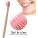 Psytfei Bamboo Toothbrush - Soft Nylon Bristles for Adults & Kids | Eco-Friendly Wooden Toothbrushes in 6 Colors (Red) - Buy Online on GoSupps.com