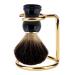 Men Shaving Brush Stand Gold Stainless Steel Shave Brush Stand Shaver Holder Shaving Accessories for Salon Home Travel