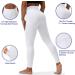 HOTSTUDIO White X-Large Yoga Pants with Pockets | High Waisted Workout Leggings for Women | Tummy Control Athletic Gym Leggings - Buy Online on GoSupps.com