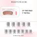 24Pcs Pink Flower Press on Nails - Short Square Acrylic Fake Nails Glossy Gel with Rhinestone Design - Perfect for Elegant Manicure - Buy Online on GoSupps.com