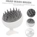 Marmerdo 2-in-1 Shampoo & Scalp Massage Brush - Silicone Hairbrush for Peeling & Scalp Care | Durable Wear-Resistant - Buy Online on GoSupps.com