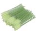 Disposable Eyelash Brushes Multicolor Mascara Wands Eyebrow Spoolie Applicator with Crystal Handle Eyeshadow Brow Separator Bristle Tool for Makeup Supplies Eye Lash Extensions Kits(Green)