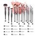 Buy Black Makeup Brush Set - Eyebrow Mascara Powder Synthetic Foundation Brushes for Flawless Makeup - International Shipping Available - Buy Online on GoSupps.com