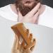 Premium Natural Wood Beard Comb with Anti-Static Design and PU Carry Pouch - Compact Pocket Size for Men's Hair Care (UK) - Buy Online on GoSupps.com