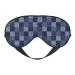 Blue Gingham Buffalo Check Print Sleep Eye Mask Blindfold with Elastic Strap Headband Soft Eye Cover Eyeshade for Night Sleeping Travel