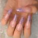Extra Long Coffin Artificial Nails Set - 24 Glitter Ballerina Full Cover Pink & Nude Press-On Nails for DIY Manicure - Buy Online on GoSupps.com